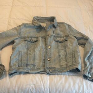 American Eagle Outfitters Light Blue Denim Shirt